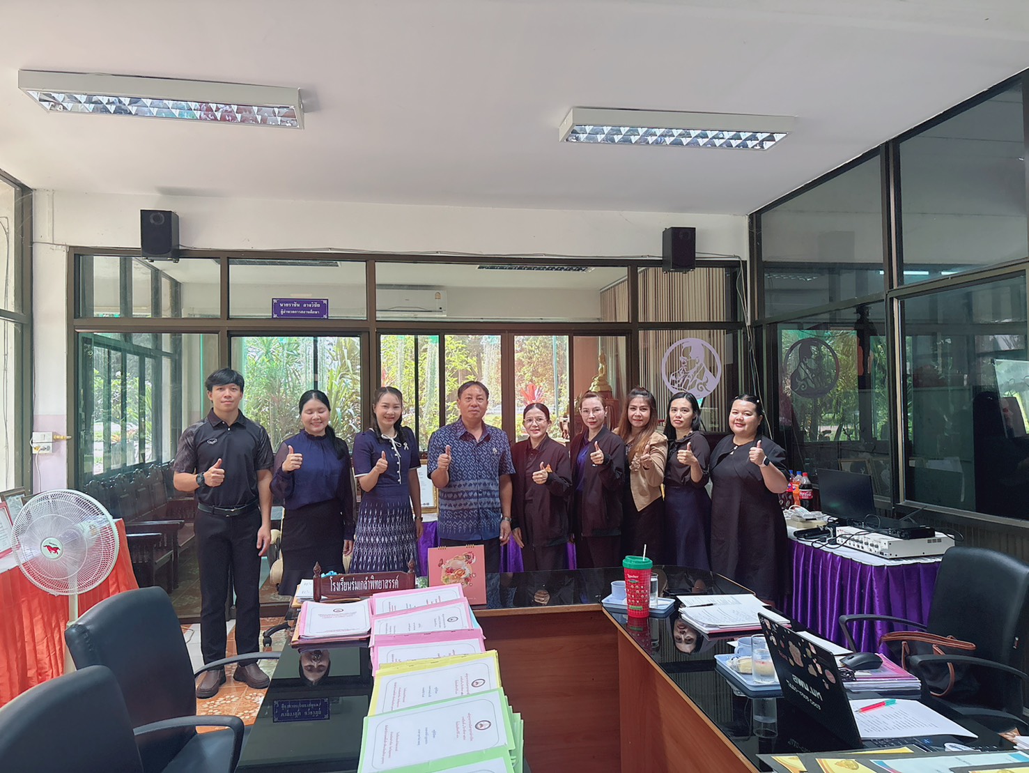การติดตามและตรวจสอบการบริหารงบประมาณ การเงิน การบัญชี และพัสดุของโรงเรียนในสังกัด ตามแผนการตรวจสอบภายใน